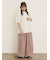【M/Lサイズ】裾切替ギャザーパンツ