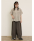 【M/Lサイズ】裾切替ギャザーパンツ