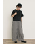 【M/Lサイズ】裾切替ギャザーパンツ