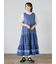 スカラップフリル前後2WAYブラウス
