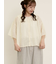 シアー刺繍ブラウス