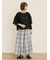 シアー刺繍ブラウス