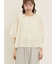 シアー刺繍ブラウス