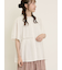 レースティアードチュニックブラウス