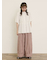 レースティアードチュニックブラウス