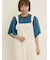 レースティアードチュニックブラウス