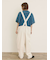 レースティアードチュニックブラウス