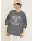 クロス刺繍ロゴプリントTシャツ