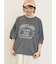 クロス刺繍ロゴプリントTシャツ
