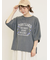 クロス刺繍ロゴプリントTシャツ