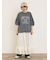 クロス刺繍ロゴプリントTシャツ