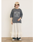 クロス刺繍ロゴプリントTシャツ
