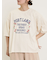 クロス刺繍ロゴプリントTシャツ