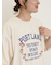 クロス刺繍ロゴプリントTシャツ