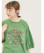 クロス刺繍ロゴプリントTシャツ