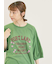 クロス刺繍ロゴプリントTシャツ