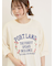 クロス刺繍ロゴプリントTシャツ