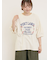 クロス刺繍ロゴプリントTシャツ