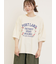 クロス刺繍ロゴプリントTシャツ