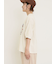 クロス刺繍ロゴプリントTシャツ