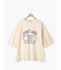 クロス刺繍ロゴプリントTシャツ