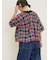 ◎チェック柄前後2WAYブラウス