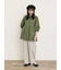 ◎綿麻袖フリルブラウス