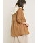 ◎綿麻袖フリルブラウス