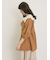 ◎綿麻袖フリルブラウス
