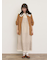 ◎綿麻袖フリルブラウス