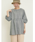◎綿麻袖フリルブラウス