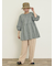 ◎綿麻袖フリルブラウス