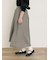 【Cross×Linen】ラップ風スカート