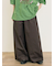 ツイル裾ダブルワイドパンツ
