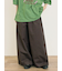 ツイル裾ダブルワイドパンツ