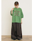 ツイル裾ダブルワイドパンツ