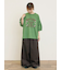 ツイル裾ダブルワイドパンツ