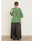 ツイル裾ダブルワイドパンツ