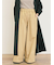 ツイル裾ダブルワイドパンツ