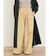 ツイル裾ダブルワイドパンツ