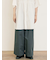 ツイル裾ダブルワイドパンツ