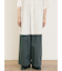 ツイル裾ダブルワイドパンツ