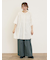 ツイル裾ダブルワイドパンツ