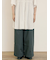 ツイル裾ダブルワイドパンツ