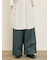 ツイル裾ダブルワイドパンツ