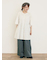 ツイル裾ダブルワイドパンツ