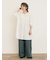 ツイル裾ダブルワイドパンツ