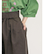ツイル裾ダブルワイドパンツ