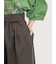 ツイル裾ダブルワイドパンツ