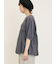 布帛ギャザー貼りカットソー
